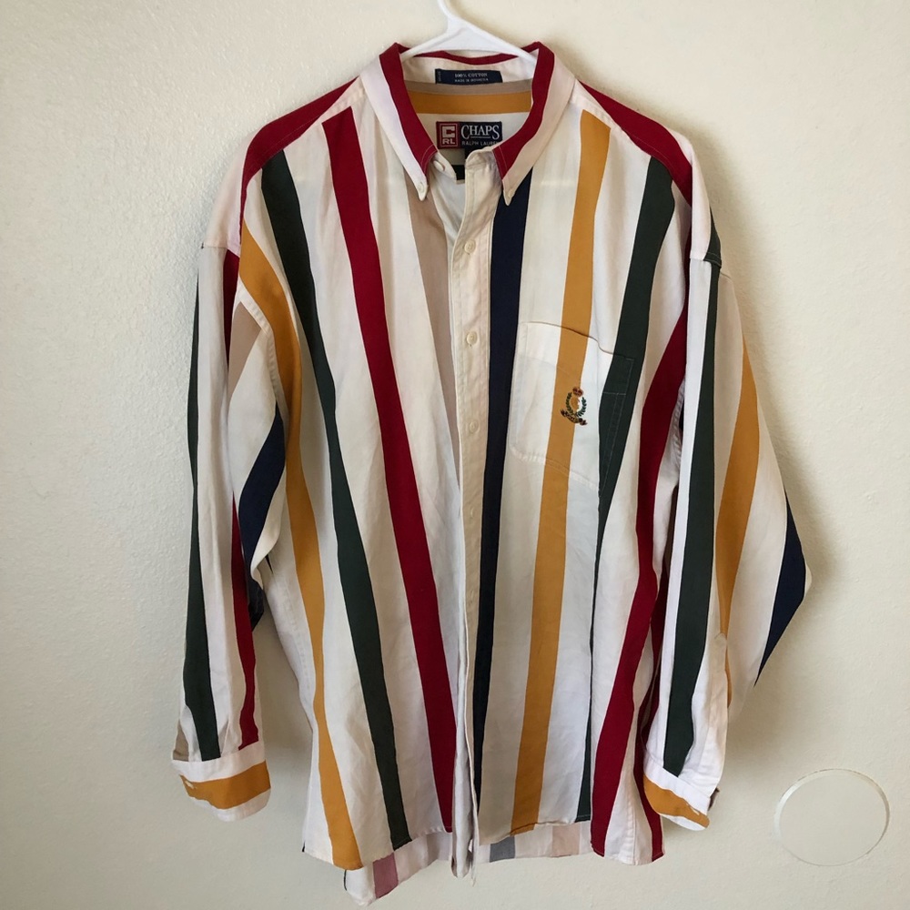 Chaps Ralph Lauren Striped Button-Up